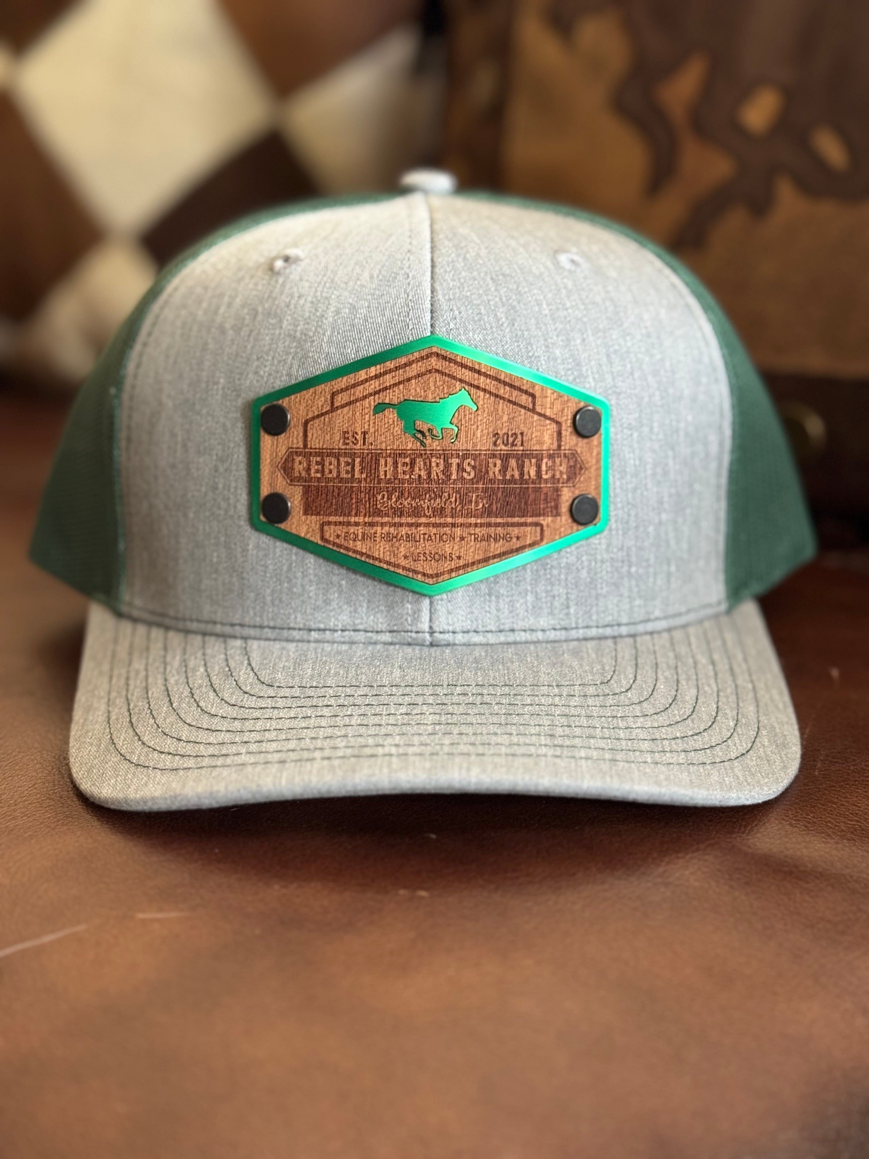 Rebel Hearts Ranch Woodgrain Patch Trucker Hat