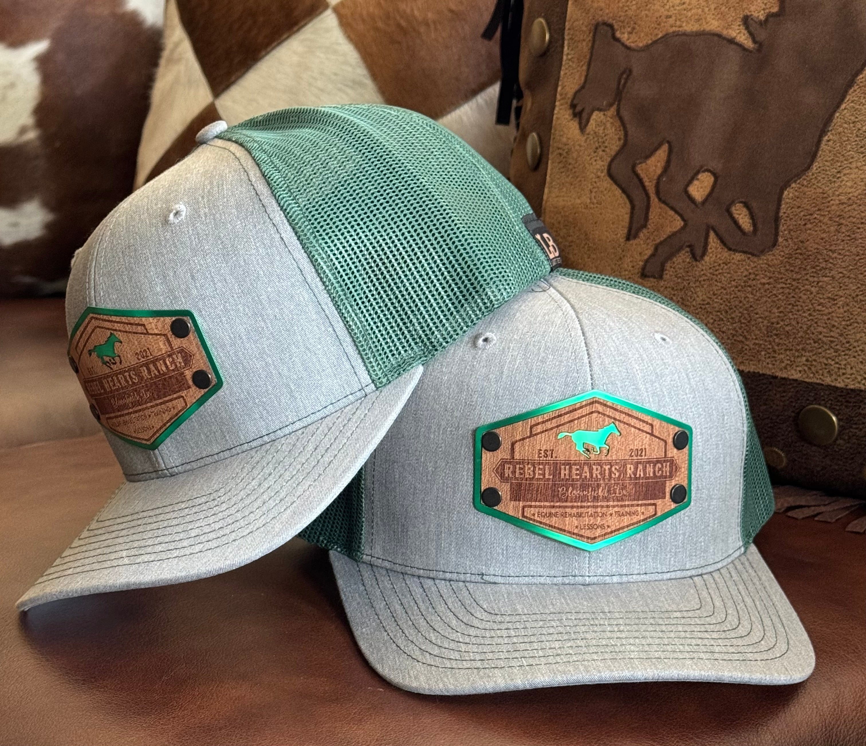 Rebel Hearts Ranch Woodgrain Patch Trucker Hat